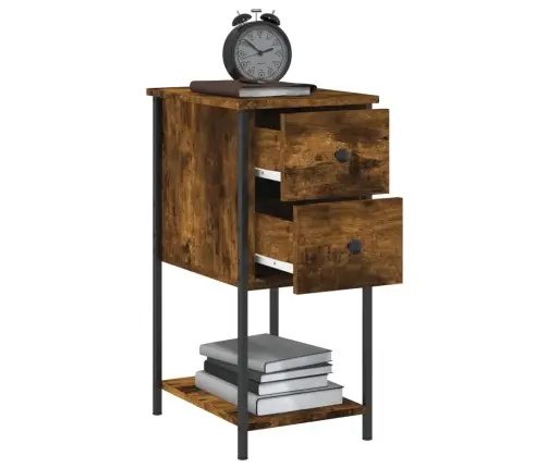 Naktsskapīši, 2 Gab., 32X42X70 Cm, Inženierijas Koks, Ozolkoka Vidaxl