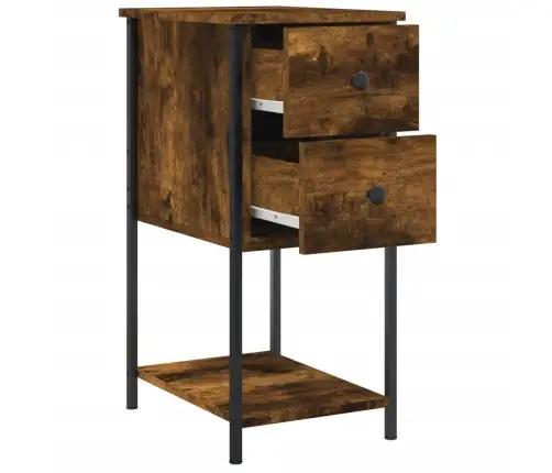 Naktsskapīši, 2 Gab., 32X42X70 Cm, Inženierijas Koks, Ozolkoka Vidaxl