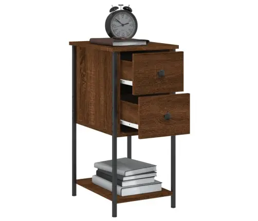 Naktsskapīši, 2 Gb., 32X42X70Cm, Inženierijas Koks, Brūna Ozola Vidaxl