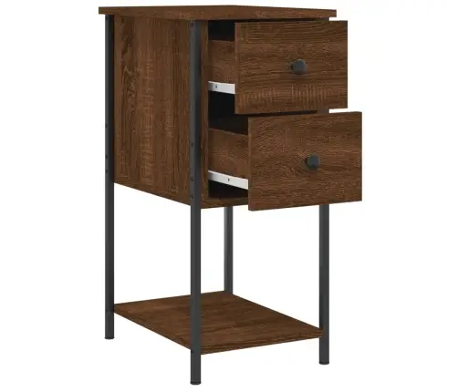 Naktsskapīši, 2 Gb., 32X42X70Cm, Inženierijas Koks, Brūna Ozola Vidaxl
