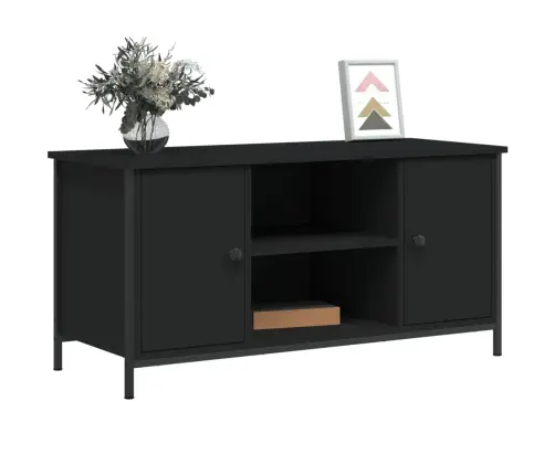 Tv Skapītis, Melns, 100X40X50 Cm, Inženierijas Koks Vidaxl
