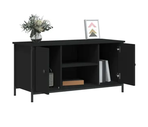 Tv Skapītis, Melns, 100X40X50 Cm, Inženierijas Koks Vidaxl