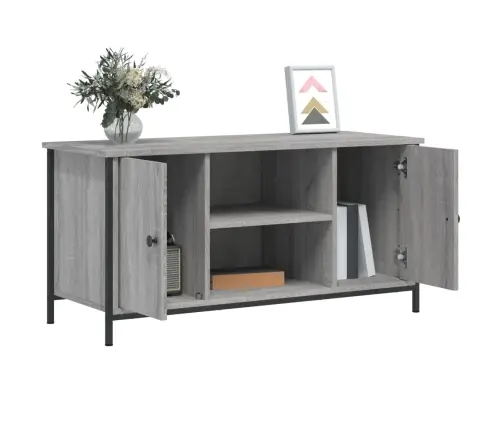 Tv Skapītis, Pelēka Ozolkoka, 100X40X50 Cm, Inženierijas Koks Vidaxl