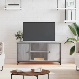 Tv Skapītis, Pelēka Ozolkoka, 100X40X50 Cm, Inženierijas Koks Vidaxl