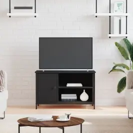 Tv Skapītis, Melns, 80X40X50 Cm, Inženierijas Koks Vidaxl