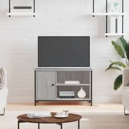 Tv Skapītis, Pelēka Ozolkoka, 80X40X50 Cm, Inženierijas Koks Vidaxl