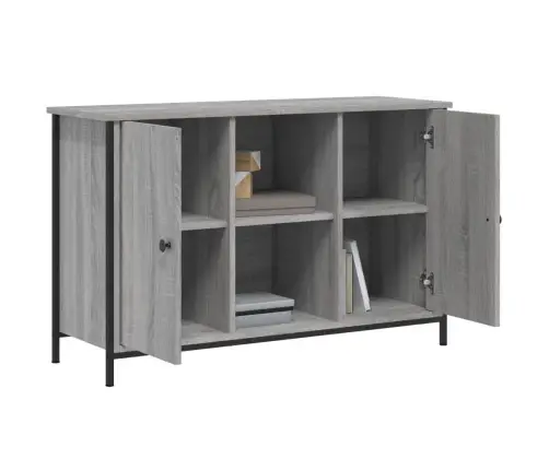 Tv Skapītis, Pelēka Ozolkoka, 100X35X65 Cm, Inženierijas Koks Vidaxl