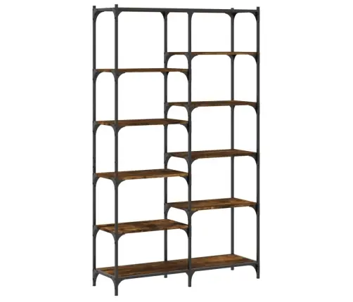 Grāmatplaukts, 100X32X170 Cm, Inženierijas Koks, Dzelzs, Ozola Vidaxl