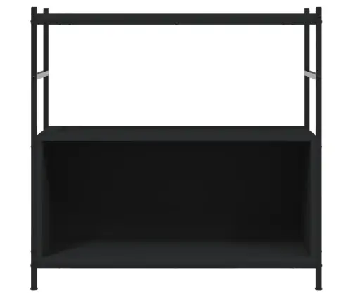 Raamaturiiul, Must, 80 X 30 X 78, cm Tehispuit Ja Raud