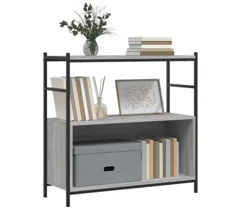 Raamaturiiul, Hall Sonoma Tamm, 80X30X78,5 cm Tehispuit/Raud