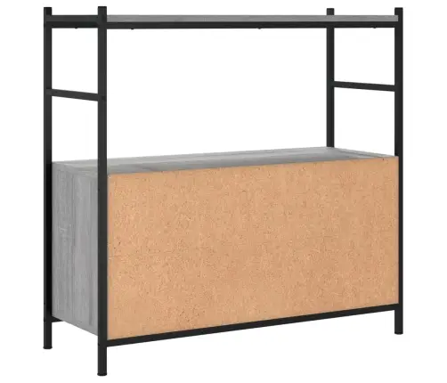 Raamaturiiul, Hall Sonoma Tamm, 80X30X78,5 cm Tehispuit/Raud