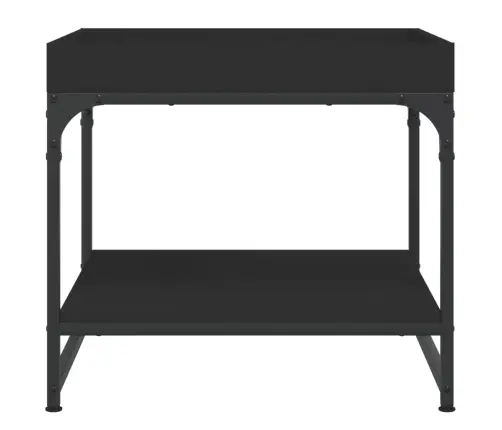 Kavos Staliukas, Juodas, 49,5X49,5X45cm Apdirbta Mediena