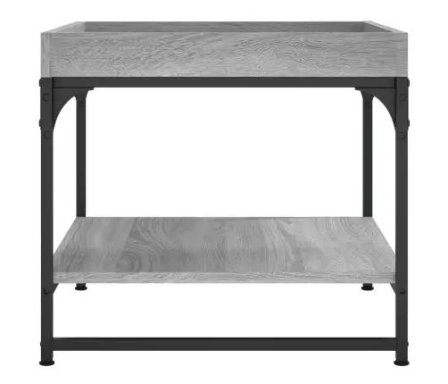 Kafijas Galdiņš, Pelēcīgs, 49,5X49,5X45 Cm, Inženierijas Koks Vidaxl