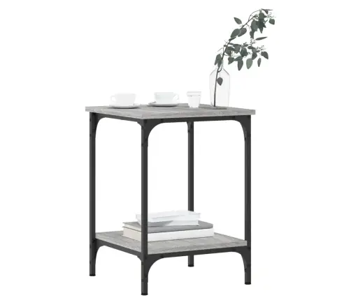 Kafijas Galdiņš, Pelēcīgs, 40X40X55 Cm, Inženierijas Koks Vidaxl