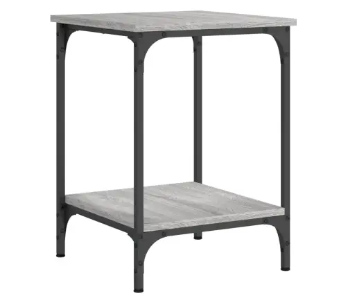 Kafijas Galdiņš, Pelēcīgs, 40X40X55 Cm, Inženierijas Koks Vidaxl