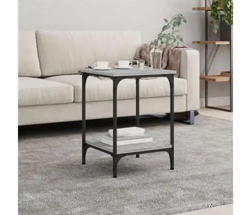 Kafijas Galdiņš, Pelēcīgs, 40X40X55 Cm, Inženierijas Koks Vidaxl