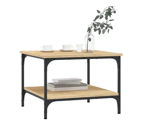 Kafijas Galdiņš, Ozola Krāsa, 55X55X40 Cm, Inženierijas Koks Vidaxl