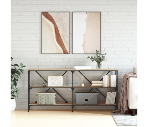 Konsoles Galdiņš, Ozola Krāsa, 160X30X75 Cm, Inženierijas Koks Vidaxl