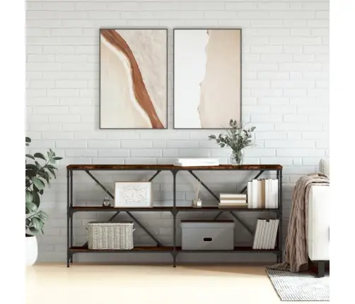 Konsoles Galdiņš, Ozola Krāsa, 160X30X75 Cm, Inženierijas Koks Vidaxl