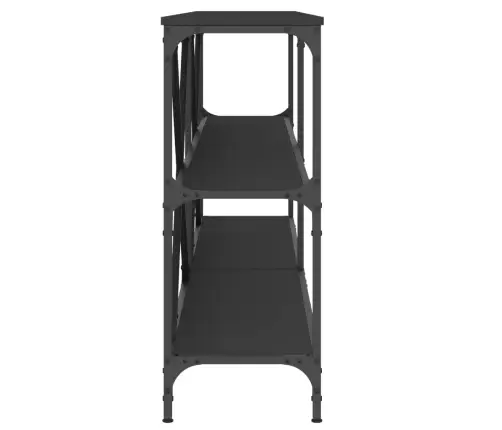 Konsolinis Staliukas, Juodas, 180X30X75cm Mediena Ir Geležis