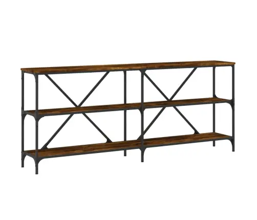 Konsolinis Staliukas, Dūminis, 180X30X75cm Mediena/Geležis