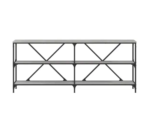 Konsolinis Staliukas, Pilkas, 180X30X75cm Mediena/Geležis