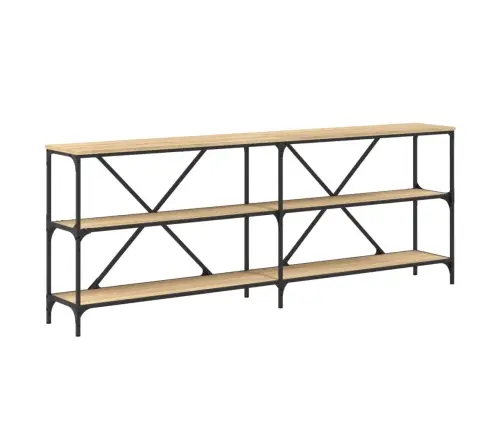 Konsolinis Staliukas, Ąžuolo, 200X30X75cm Mediena/Geležis