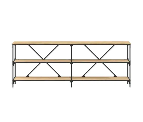 Konsolinis Staliukas, Ąžuolo, 200X30X75cm Mediena/Geležis