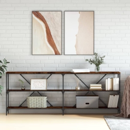 Konsoles Galdiņš, Ozola Krāsa, 200X30X75 Cm, Inženierijas Koks Vidaxl