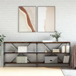 Konsoles Galdiņš, Ozola Krāsa, 200X30X75 Cm, Inženierijas Koks Vidaxl