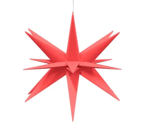 Jõulutuled Led-Valgustusega 3 Tk, Kokkupandav, Punane, 57 Cm