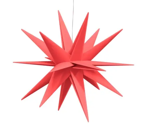 Jõulutuled Led-Valgustusega 3 Tk, Kokkupandav, Punane, 57 Cm