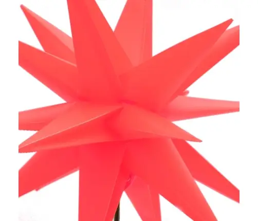 Jõulutuled Ogadega 3 Tk, Lediga, Kokkupandav, Punane, 57 Cm