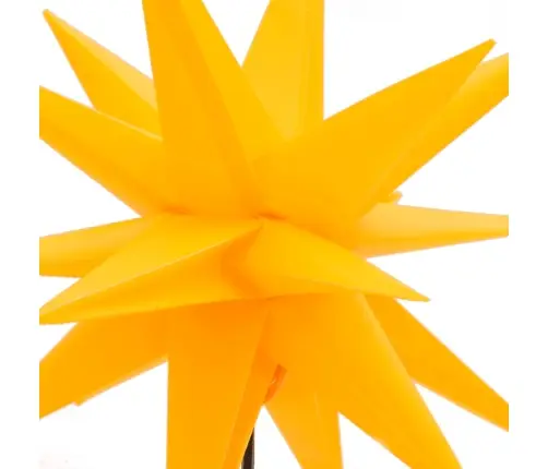 Ziemassvētku Lampas Ar Led Un Mietiņu, 3 Gab., Dzeltenas, 57 Cm Vidaxl