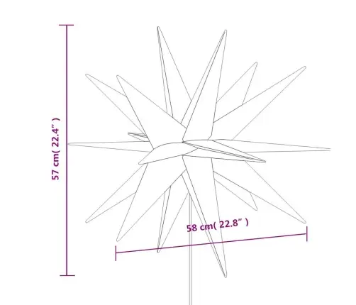 Ziemassvētku Lampas Ar Led Un Mietiņu, 3 Gab., Dzeltenas, 57 Cm Vidaxl