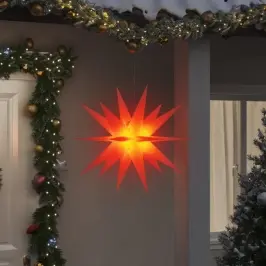 Ziemassvētku Lampas Ar Led, 3 Gab., Salokāmas, Sarkana, 100 Cm Vidaxl