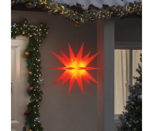 Jõulutuled Led-Valgustusega 3 Tk, Kokkupandav, Punane, 100 Cm