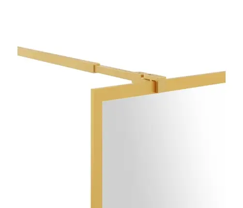 Dušas Siena, Caurspīdīgs Esg Stikls, 100X195 Cm, Zeltaina Vidaxl