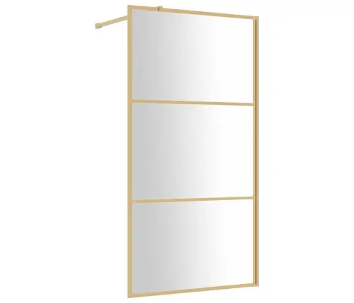 Dušo Sienelė Su Skaidriu Esg Stiklu, Auksinė, 115X195Cm