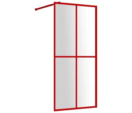 Dušinurga Sein, Läbipaistev Esg-Klaas, Punane, 100 X 195 Cm