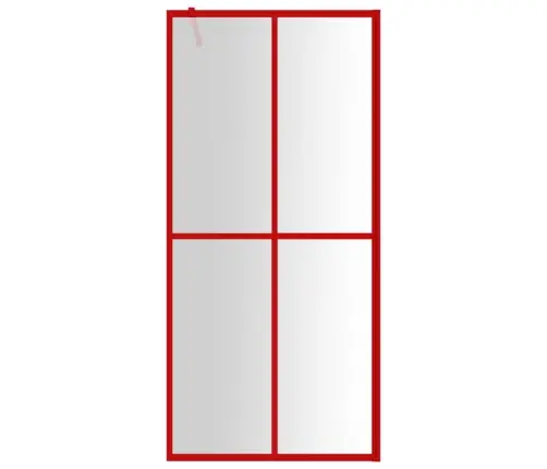 Dušinurga Sein, Läbipaistev Esg-Klaas, Punane, 100 X 195 Cm