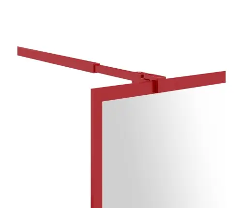 Dušinurga Sein, Läbipaistev Esg-Klaas, Punane, 100 X 195 Cm