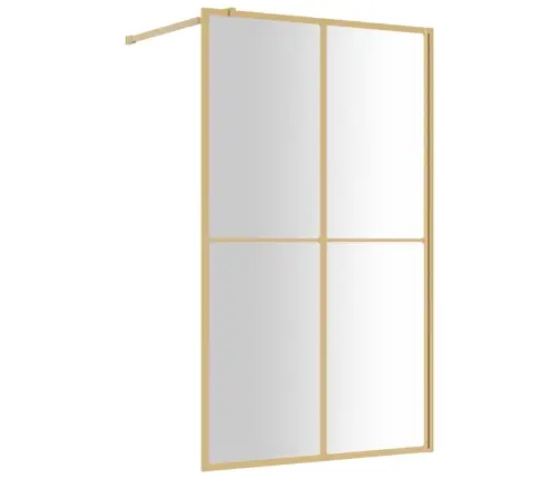 Dušas Siena, Caurspīdīgs Esg Stikls, 118X195 Cm, Zeltaina Vidaxl