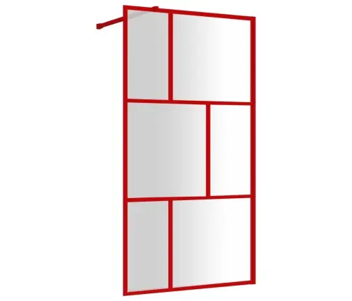 Dušinurga Sein, Läbipaistev Esg-Klaas, Punane, 115 X 195 Cm