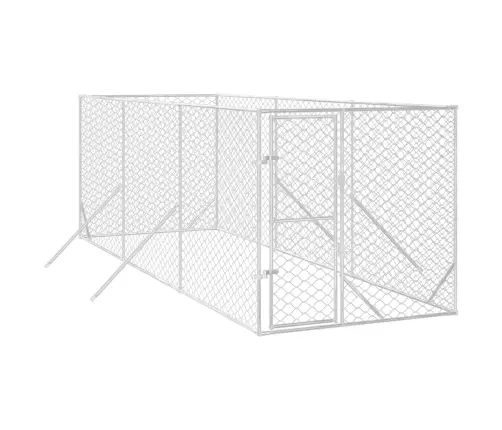 Lauko Voljeras Šunims, Sidabrinis, 2X6X2M, Plienas