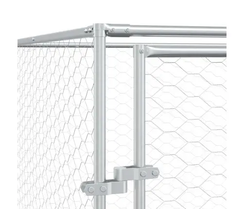 Lauko Voljeras Šunims, Sidabrinis, 4X16X2M, Plienas