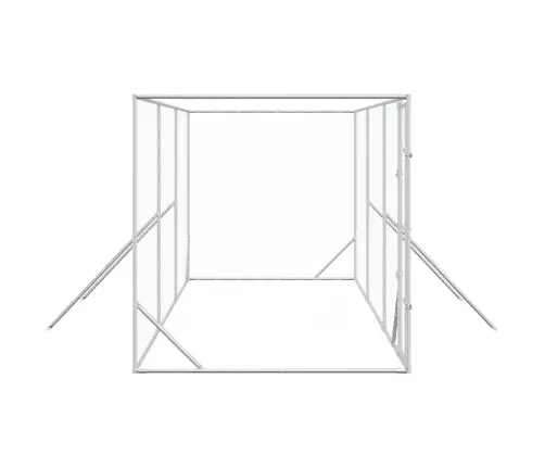 Lauko Voljeras Šunims, Sidabrinis, 6X2X2M, Plienas