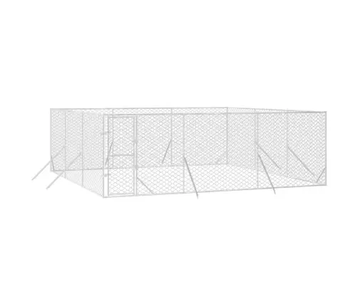 Lauko Voljeras Šunims, Sidabrinis, 6X6X2M, Plienas