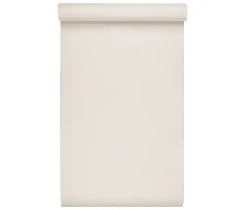 Tapete, 3D, Vienkrāsaina, Krēmkrāsas, 10X0,53 M, Neausta Vidaxl