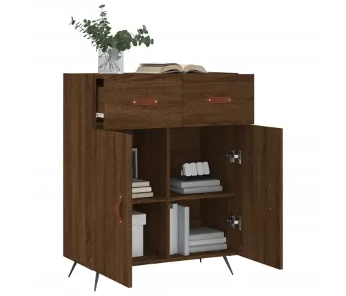 Kumode, Ozolkoka Krāsa, 69,5X34X90 Cm, Inženierijas Koks Vidaxl Kumode, Ozolkoka Krāsa, 69,5X34X90 Cm, Inženierijas Koks Vidaxl